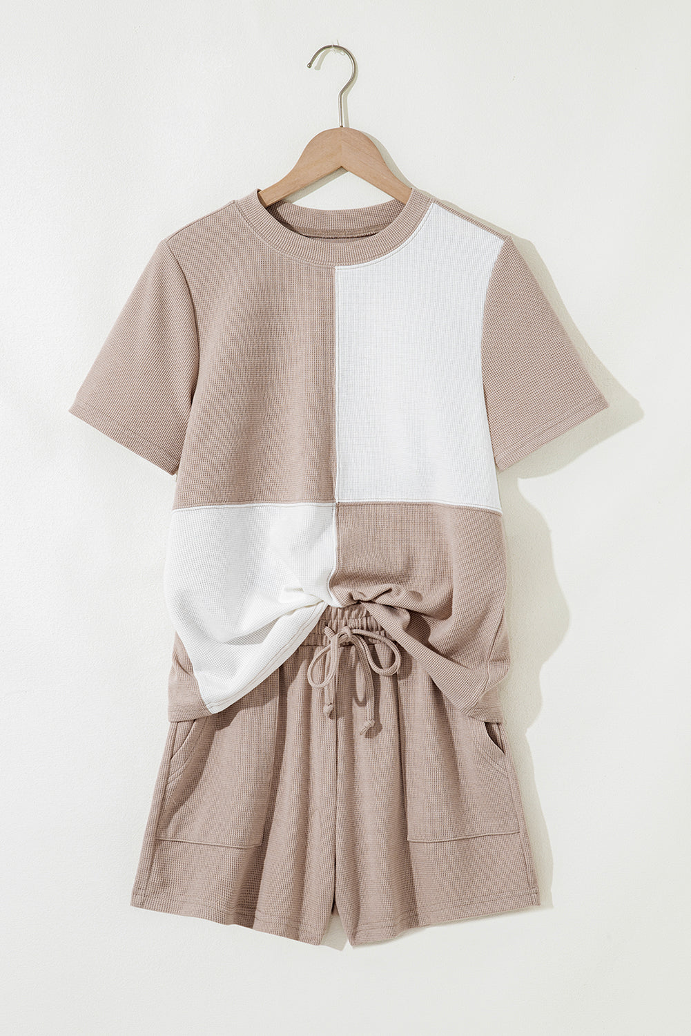 Colorblock Patchwork Tee and Shorts Set