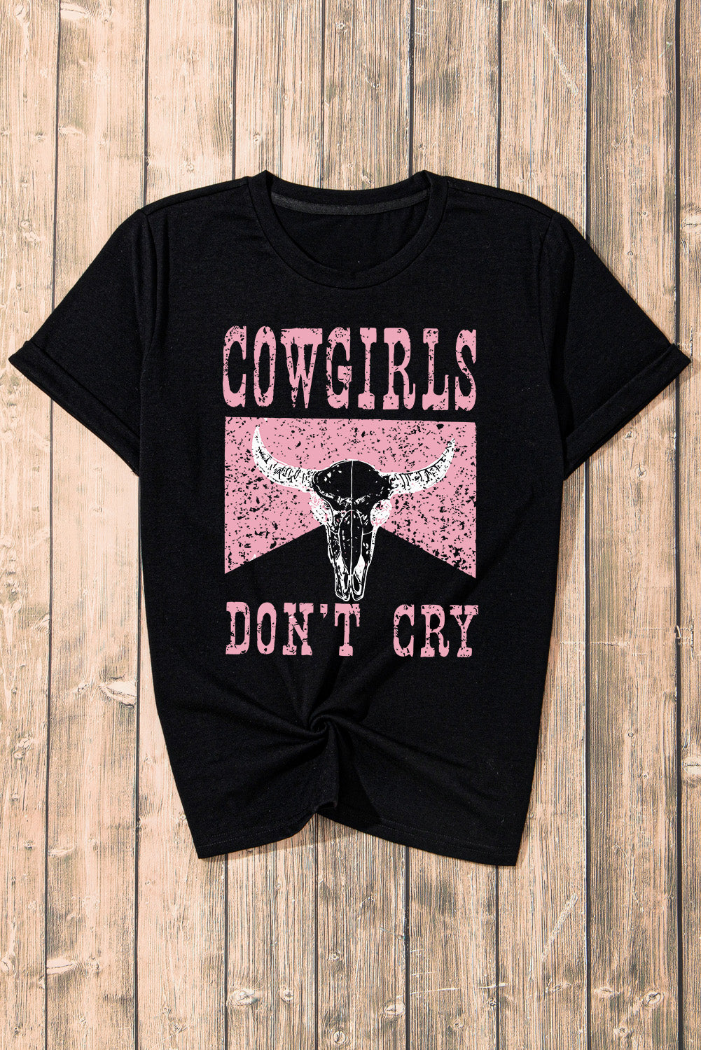 Cowgirls Don't Cry Short Sleeve Top